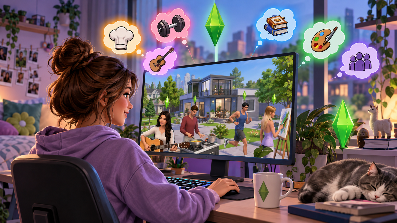 kody na umiejętności the sims 4